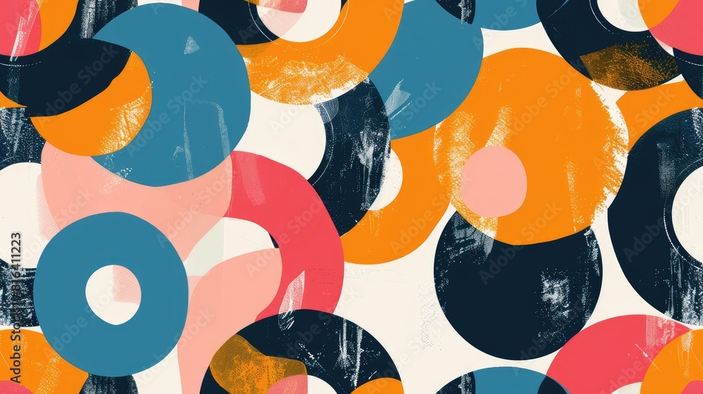 Poster abstract pattern background design for fabric print wrapping paper and wallpaper