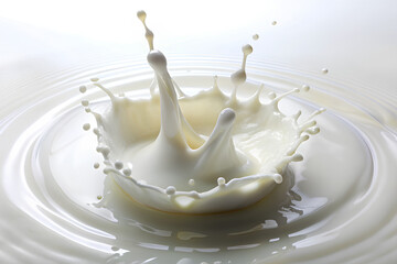 Milk texture, Milk splash on white background