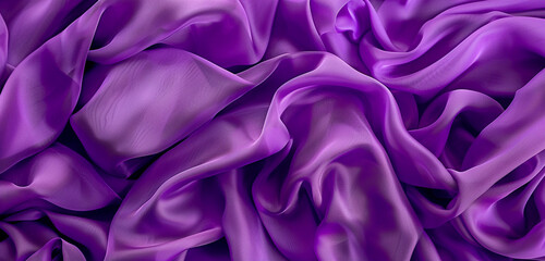 Obraz premium Electric purple fabric abstract on widescreen display.