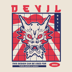 A Dragon head logo. This is vector illustration ideal for a mascot and tattoo or T-shirt graphic.