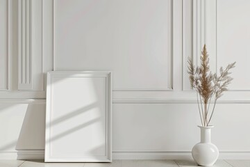 Blank Poster Mock Up Frame, Generative AI