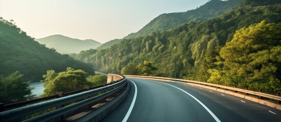 middle road of tropical hills