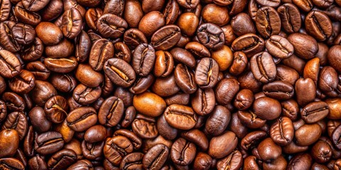 Fototapeta premium coffee beans as background shot
