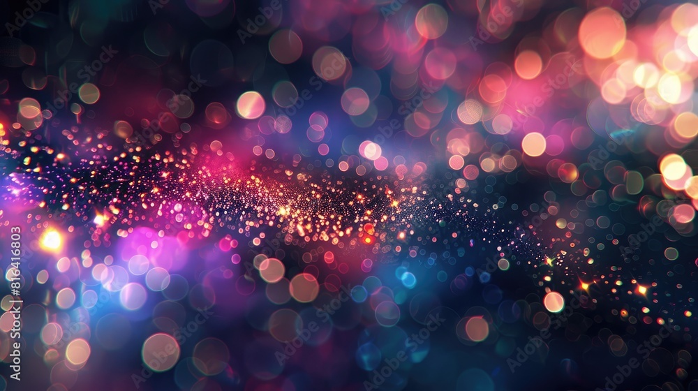 Poster abstract background with shimmering colored light texture