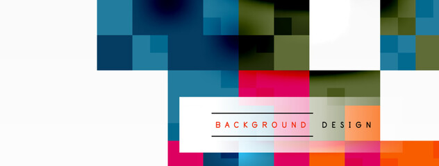 Dynamic colorful squares background. Vector Illustration For Wallpaper, Banner, Background, Card, Book Illustration, landing page