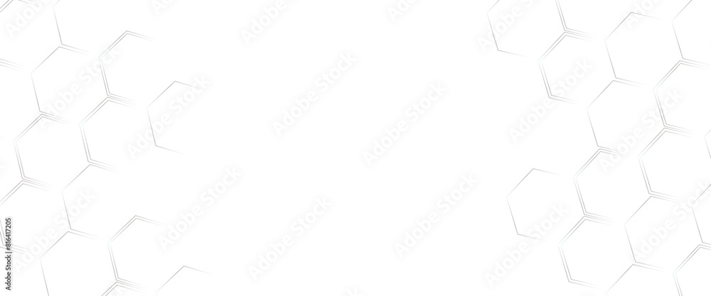Poster Vector abstract hexagonal background molecular structure with geometric abstract background with simple hexagon elements.