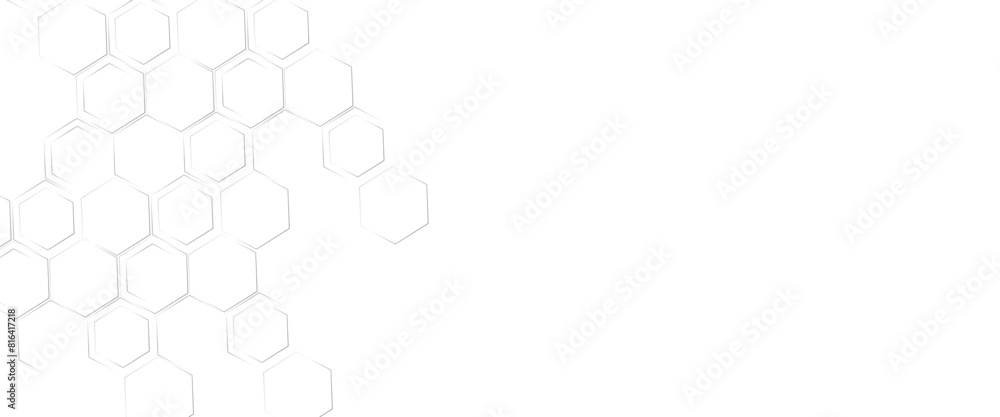 Poster vector hexagon geometric lines business presentation for your design and text, minimal graphic conce