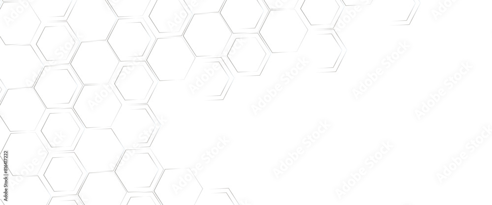 Poster vector hexagon geometric lines business presentation for your design and text, minimal graphic conce