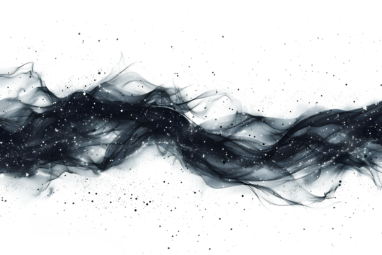 A network of interconnected dots forming constellations, representing the interconnectedness of data points illustration on white and transparent background