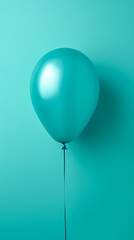 green simple style balloon