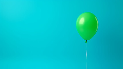 green simple style balloon