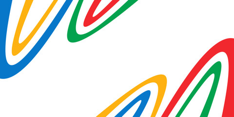Colorful olympic games banner background. Vector illustration
