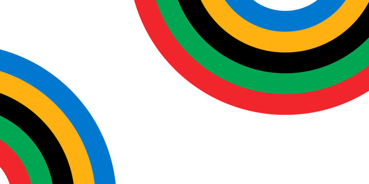 Colorful banner background, olympic games, copy space for text. Vector illustration