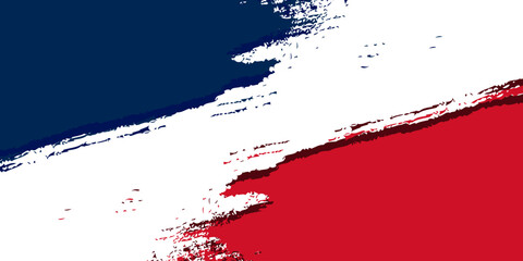 France background grunge brush texture. Vector illustration