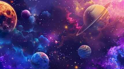 Planetary Background: Space Design