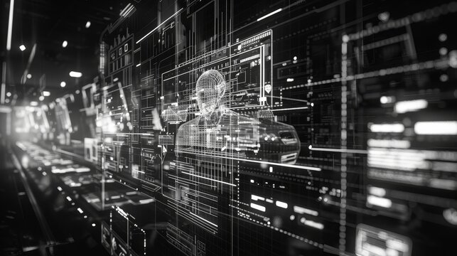 3D Modeling Gaming Industry: A photo showcasing the wireframe model used in the gaming industry