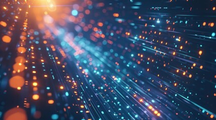 Obraz premium Teknologi data digital, ruang siber digital, transfer data digital internet berkecepatan tinggi, teknologi masa depan