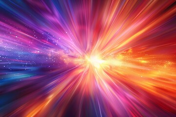Fototapeta premium Abstract burst of colorful light 