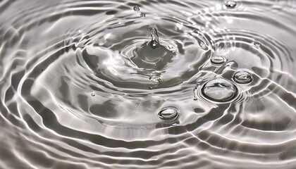 Understated Beauty: Transparent Water Waves and Bubbles