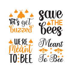 bee and honey svg design bundle