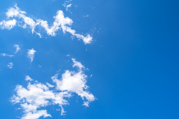 Nice blue summer sky with some withe clouds 