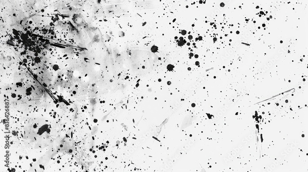 Poster abstract monochromatic background with scattered splashes subtle unpredictable pattern unique distre