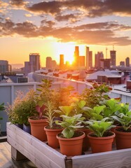 rooftop city skyline