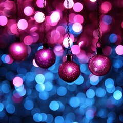 Fototapeta premium christmas background with balls