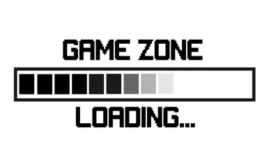 gaming zone loading with white background