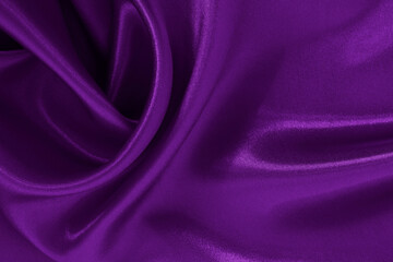 Purple fabric cloth texture for background and design art work, beautiful crumpled pattern of silk or linen.