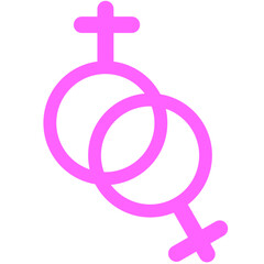 female and female symbols