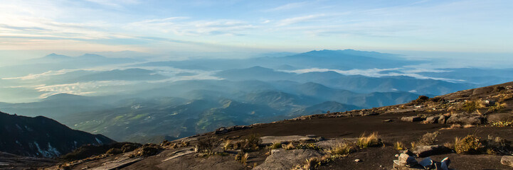 Mount Kinabalu is the highest mountain on the island of Borneo.