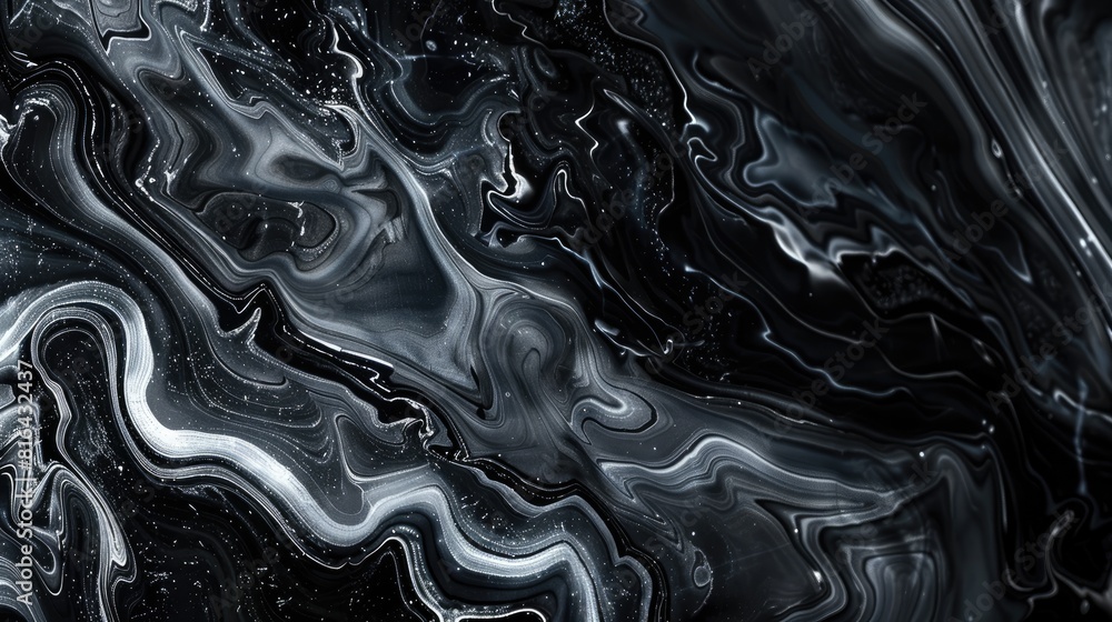 Poster abstract background design created from a pattern of black marble texture