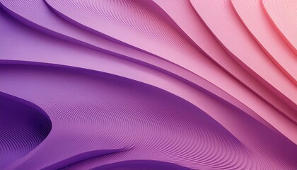 Abstract Pink and Purple Surfaces. 3D Render