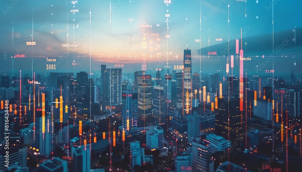 Poster abstract graph and statistics in a modern city network
