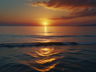 Fototapeta premium sunset over the sea