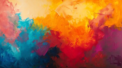 A vibrant, abstract expressionist painting of pain relief sensation