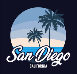 Fototapeta premium San Diego California with beautiful sky views