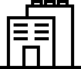 Building Line Icon Element
