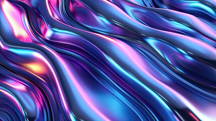 Fototapeta premium Futuristic neon light patterns with dynamic movements and bright highlights