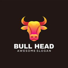 bull logo colorful gradient
