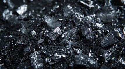 Detailed close-up of cremation ashes, reflecting the solemnity of funeral rites and religious ceremonies, isolated for clarity