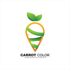 carrot logo colorful gradient