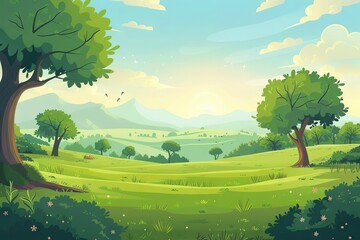 Fototapeta premium Vibrant environments for graphic design use