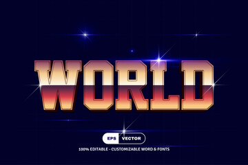 80's Editable Vector Retro neon text effect design, Travel Back to the 80s with Our Illustrator 80s Text Effects