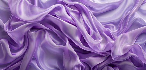 Fototapeta premium Pastel lavender fabric texture on widescreen.