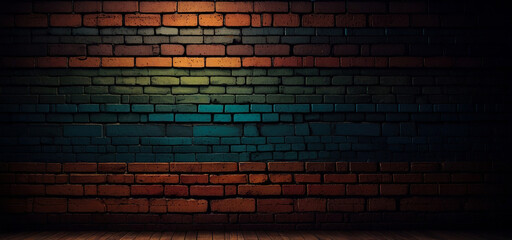 Dark and grunge brick wall texture background, Vintage brick wall background