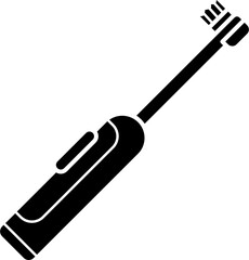 Electric toothbrush icon vector