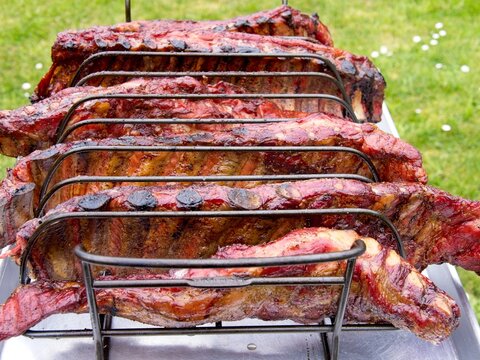 Several racks of spare ribs