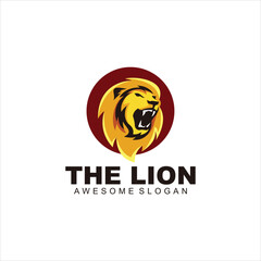 lion mascot logo vector design